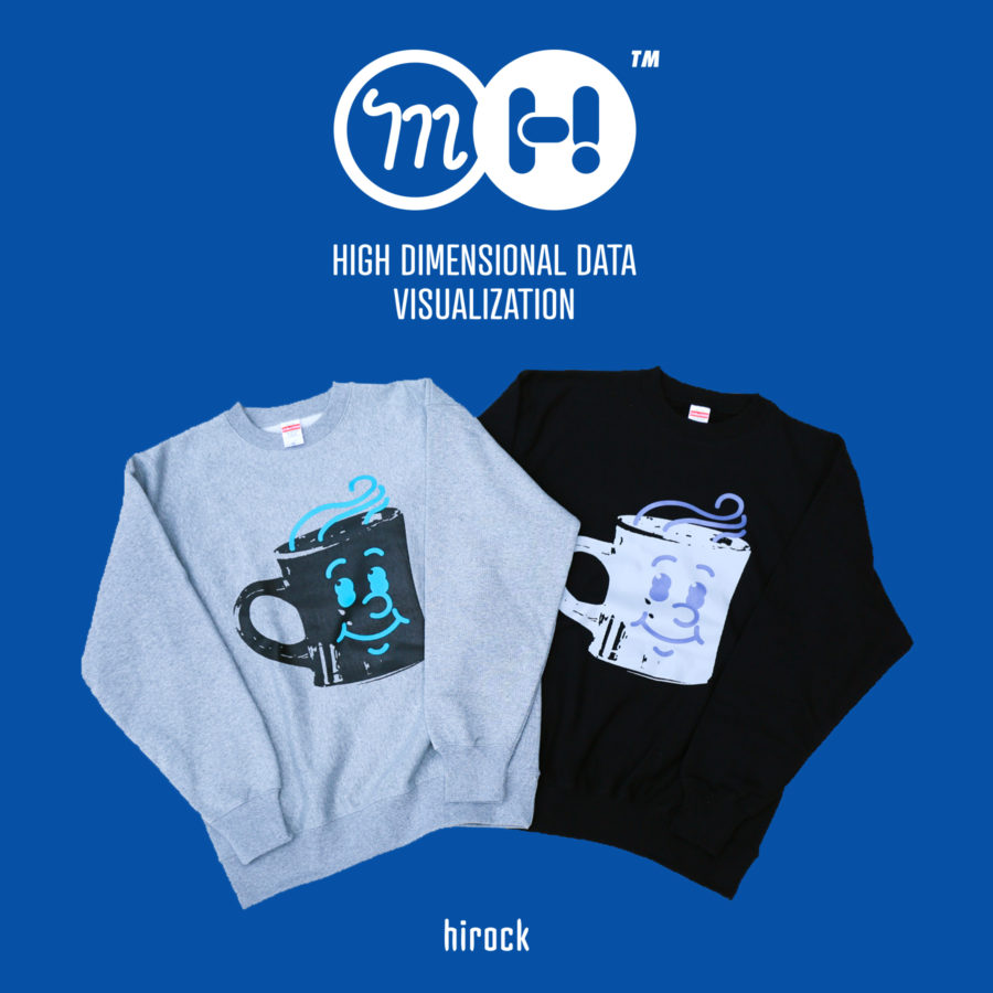 【Hikaru Matsubara × hirock × manucoffee】Smile Mug Crewneck Sweat