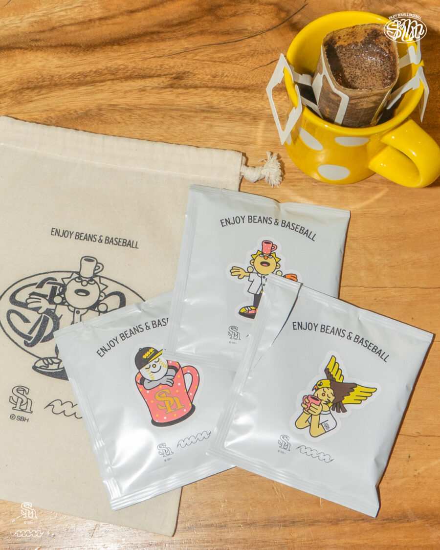 【第2弾リリース】福岡ソフトバンクホークスとmanucoffeeによる “ENJOY BEANS & BASEBALL”コレクション