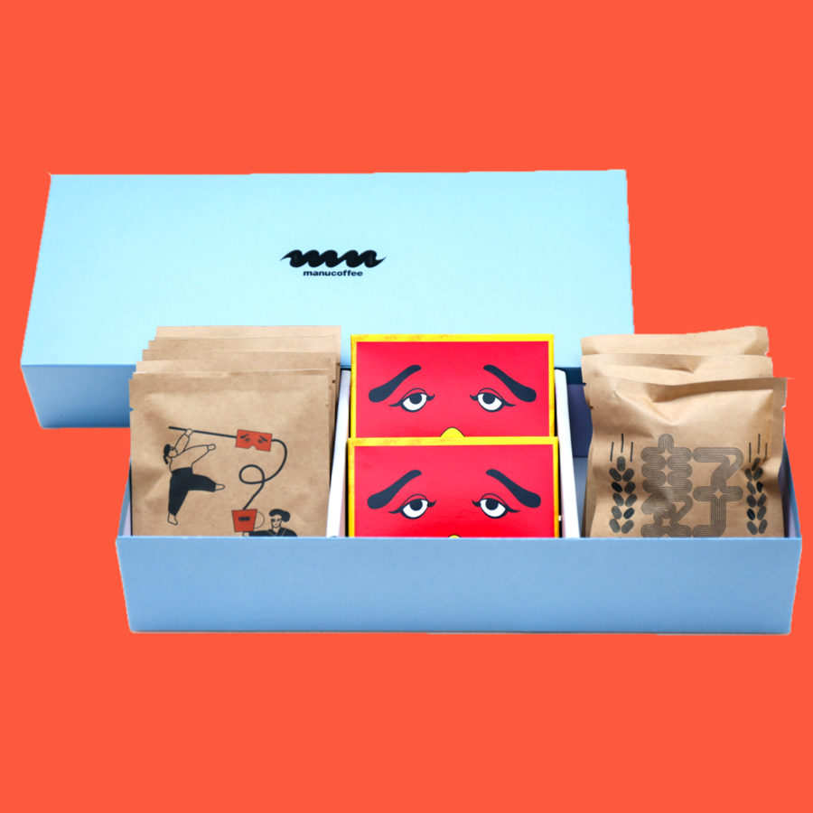 にわかせんぺいの東雲堂 × manucoffee