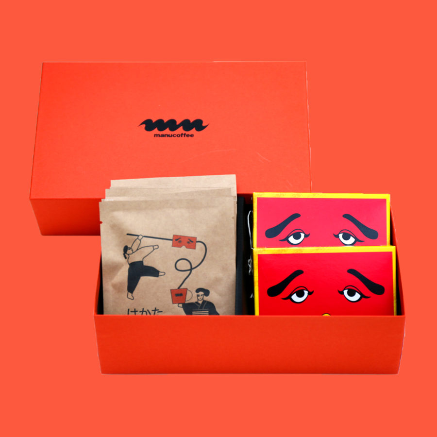 にわかせんぺいの東雲堂 × manucoffee